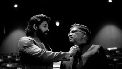 Allu Arjun's father Allu Aravind spoke about Bollywood at South India Film Festival. Allu Arjun's father Allu Aravind spoke about Bollywood at South India Film Festival.