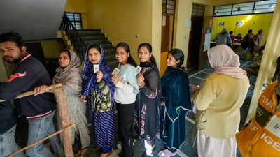 The polling percentage will go up as officials update the figures from all the 13,766 stations. (PTI) The polling percentage will go up as officials update the figures from all the 13,766 stations. (PTI)