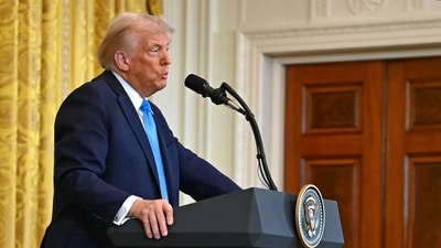 The blueprint would be presented to allies by Trump’s special representative for Ukraine, Keith Kellogg, according to the people, who spoke on condition of anonymity. (Photo by ANDREW CABALLERO-REYNOLDS / AFP) (AFP)
