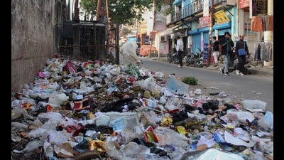 Garbage piled up in Sitapur Road area (HT File Photo) Garbage piled up in Sitapur Road area (HT File Photo)