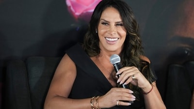 Actress Karla Sofia Gascon smiles during a press conference to promote the film Emilia Perez, in Mexico City, Wednesday, Jan. 15, 2025. (AP Photo/Eduardo Verdugo) (AP) Actress Karla Sofia Gascon smiles during a press conference to promote the film Emilia Perez, in Mexico City, Wednesday, Jan. 15, 2025. (AP Photo/Eduardo Verdugo) (AP)