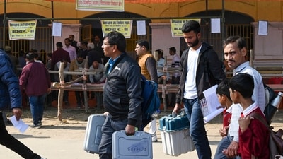 Milkipur bypoll: The voting began at 7 am and continued till 5 pm (PTI) Milkipur bypoll: The voting began at 7 am and continued till 5 pm (PTI)