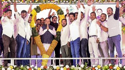 Odisha chief minister Mohan Charan Majhi during inauguration of ’Bikashita Gaon Bikashita Odisha’ (BGBO) scheme in Jankia of Khordha district on Wednesday. (PTI/Odisha I&PR Dept) Odisha chief minister Mohan Charan Majhi during inauguration of ’Bikashita Gaon Bikashita Odisha’ (BGBO) scheme in Jankia of Khordha district on Wednesday. (PTI/Odisha I&PR Dept)