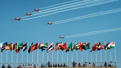 The last two days, February 13 and 14, will be open to the public, featuring spectacular air displays and static exhibitions of advanced military platforms. (File) (PTI) The last two days, February 13 and 14, will be open to the public, featuring spectacular air displays and static exhibitions of advanced military platforms. (File) (PTI)