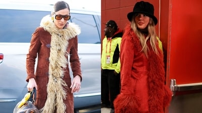 Bella Hadid to Taylor Swift: Everyone agrees on penny lane coats as the last big Winter trend before Spring (Photos: Instagram) Bella Hadid to Taylor Swift: Everyone agrees on penny lane coats as the last big Winter trend before Spring (Photos: Instagram)