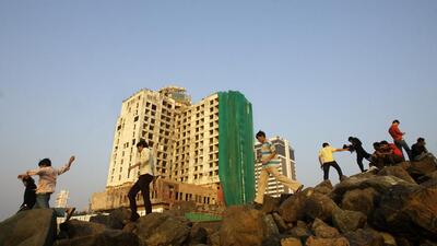 Restoration underway at Hotel Sea Rock which is at the fag end of Bandra Bandstand.The five-star Sea Rock which will get its expertise and knowledge for the restoration from the Taj groups, which had 440 rooms, was known for its rooftop restaurant, the only revolving restaurant in Mumbai other than the Ambassador in Churchgate. It shut shop after it became one of the targets of the 1993 blasts that caused huge damage to the structure and a loss of ₹9 crore for its earlier owners - HT PHOTO BY SATISH BATE 06/12/09 - DEC09 2K9 (HIndustan Times) Restoration underway at Hotel Sea Rock which is at the fag end of Bandra Bandstand.The five-star Sea Rock which will get its expertise and knowledge for the restoration from the Taj groups, which had 440 rooms, was known for its rooftop restaurant, the only revolving restaurant in Mumbai other than the Ambassador in Churchgate. It shut shop after it became one of the targets of the 1993 blasts that caused huge damage to the structure and a loss of ₹9 crore for its earlier owners - HT PHOTO BY SATISH BATE 06/12/09 - DEC09 2K9 (HIndustan Times)
