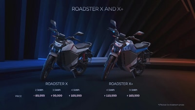 Ola Electric founder Bhavish Aggarwal and head designer Kripa Ananthan unveiled the new Ola Electric motorcycles Ola Electric founder Bhavish Aggarwal and head designer Kripa Ananthan unveiled the new Ola Electric motorcycles