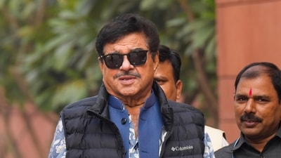 New Delhi: TMC MP Shatrughan Sinha during the Budget session of Parliament, in New Delhi, Saturday. (PTI) New Delhi: TMC MP Shatrughan Sinha during the Budget session of Parliament, in New Delhi, Saturday. (PTI)