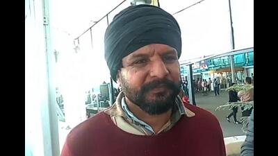 Swaran Singh, the father of deportee Akashdeep Singh, 23, of the border village of Rajatal in Amritsar district interacting with reporters after a US military aircraft brought back illegal Indian immigrants on Wednesday. (Sameer Sehgal/HT) Swaran Singh, the father of deportee Akashdeep Singh, 23, of the border village of Rajatal in Amritsar district interacting with reporters after a US military aircraft brought back illegal Indian immigrants on Wednesday. (Sameer Sehgal/HT)