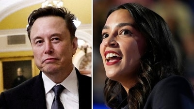 AOC mocked for saying Elon Musk is ‘one of the most unintelligent billionaires’ she has ever seen (REUTERS/Benoit Tessier/File Photo, AP Photo/Jacquelyn Martin, File)