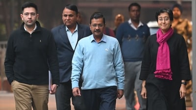 Only Matrize projected a close fight between AAP and the BJP in the exit poll predictions. (Vipin Kumar/ Hindustan Times) Only Matrize projected a close fight between AAP and the BJP in the exit poll predictions. (Vipin Kumar/ Hindustan Times)