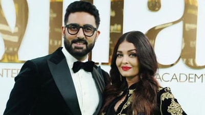 Abhishek Bachchan received a birthday wish from wife Aishwarya Rai. Abhishek Bachchan received a birthday wish from wife Aishwarya Rai.