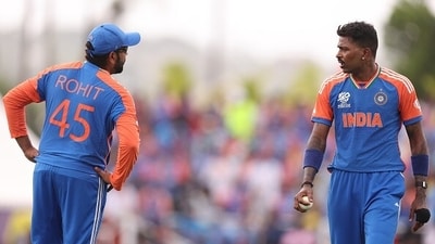 Rohit Sharma (L) and Hardik Pandya during the T20 World Cup final last year (Getty) Rohit Sharma (L) and Hardik Pandya during the T20 World Cup final last year (Getty)