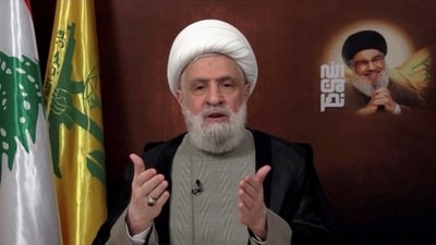 Qassem was named Hezbollah leader in October 2023 after heir apparent was killed in an Israeli strike shortly after Nasrallah's death. (Reuters)