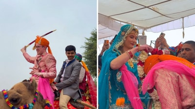 The Scottish couple wanted to tie the knot as per local Rajasthani traditions. (Instagram/rajwadi_rudra_16) The Scottish couple wanted to tie the knot as per local Rajasthani traditions. (Instagram/rajwadi_rudra_16)