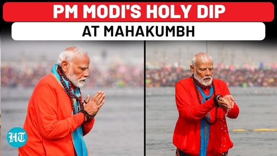 PM Narendra Modi Visits Mahakumbh With Yogi Adityanath, Takes Holy Dip At Sangam