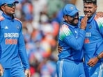 Nagpur, Feb 06 (ANI): India's Harshit Rana and captain Rohit Sharma celebrate a wicket during the 1st ODI match against England, at VCA stadium in Nagpur on Thursday. (ANI Photo) Nagpur, Feb 06 (ANI): India's Harshit Rana and captain Rohit Sharma celebrate a wicket during the 1st ODI match against England, at VCA stadium in Nagpur on Thursday. (ANI Photo)
