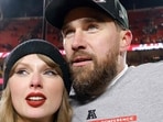 KANSAS CITY, MISSOURI - JANUARY 26: Taylor Swift celebrates with Travis Kelce #87 of the Kansas City Chiefs after defeating the Buffalo Bills 32-29 in the AFC Championship Game at GEHA Field at Arrowhead Stadium on January 26, 2025 in Kansas City, Missouri. David Eulitt/Getty Images/AFP (Photo by David Eulitt / GETTY IMAGES NORTH AMERICA / Getty Images via AFP) KANSAS CITY, MISSOURI - JANUARY 26: Taylor Swift celebrates with Travis Kelce #87 of the Kansas City Chiefs after defeating the Buffalo Bills 32-29 in the AFC Championship Game at GEHA Field at Arrowhead Stadium on January 26, 2025 in Kansas City, Missouri. David Eulitt/Getty Images/AFP (Photo by David Eulitt / GETTY IMAGES NORTH AMERICA / Getty Images via AFP)