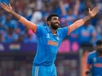 India's Jasprit Bumrah celebrates the wicket of Pakistan's Shadab Khan during the ICC Men's Cricket World Cup 2023 match between India and Pakistan India's Jasprit Bumrah celebrates the wicket of Pakistan's Shadab Khan during the ICC Men's Cricket World Cup 2023 match between India and Pakistan