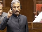 External Affairs Minister S. Jaishankar speaks in Rajya Sabha during Parliament's budget session. External Affairs Minister S. Jaishankar speaks in Rajya Sabha during Parliament's budget session.