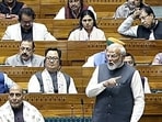 Prime Minister Narendra Modi replies to Motion of Thanks on President's Address in Lok Sabha during the Budget Session of Parliament, in New Delhi on Tuesday. Prime Minister Narendra Modi replies to Motion of Thanks on President's Address in Lok Sabha during the Budget Session of Parliament, in New Delhi on Tuesday.