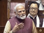Prime Minister Narendra Modi speaks in the Rajya Sabha during the Budget session of Parliament, in New Delhi, Thursday, Feb. 6, 2025. Prime Minister Narendra Modi speaks in the Rajya Sabha during the Budget session of Parliament, in New Delhi, Thursday, Feb. 6, 2025.