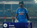 KL Rahul walks back to the pavillion KL Rahul walks back to the pavillion