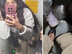 The woman laughed and filmed herself inside the Indian Railways toilet.