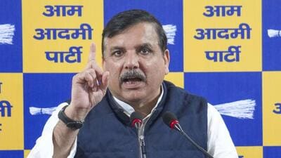 AAP leader Sanjay Singh made the allegations at a press conference on Thursday. (PTI) AAP leader Sanjay Singh made the allegations at a press conference on Thursday. (PTI)