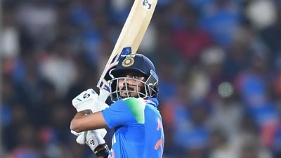 There was no respite for England however as Axar Patel was promoted up the order and he seemed to continue from where Shreyas left off. (AFP) There was no respite for England however as Axar Patel was promoted up the order and he seemed to continue from where Shreyas left off. (AFP)