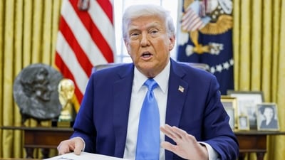 US President Donald Trump (File Photo/Bloomberg) US President Donald Trump (File Photo/Bloomberg)