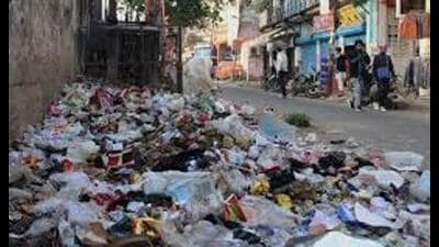 For the past four days, continuous protests by LMC workers have led to widespread open dumping of garbage (Sourced) For the past four days, continuous protests by LMC workers have led to widespread open dumping of garbage (Sourced)
