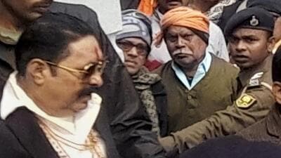 Former Bihar MLA Anant Singh surrenders before a court in Barh, Patna on January 24 this year. (PTI Photo) Former Bihar MLA Anant Singh surrenders before a court in Barh, Patna on January 24 this year. (PTI Photo)