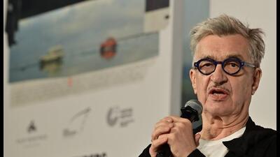 German filmmaker and author Wim Wenders at Regal Theatre in Mumbai on Thursday. (Anshuman Poyrekar/HT Photo) German filmmaker and author Wim Wenders at Regal Theatre in Mumbai on Thursday. (Anshuman Poyrekar/HT Photo)