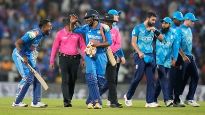India were clinical for much of the first ODI against England except in the end, by which point the match was pretty much done and dusted. India lost three very quick wickets which meant that their margin of victory was only four wickets, but the fact that they had nearly 11 overs to spare gives a better idea of just how dominant they were in Nagpur. (AP) India were clinical for much of the first ODI against England except in the end, by which point the match was pretty much done and dusted. India lost three very quick wickets which meant that their margin of victory was only four wickets, but the fact that they had nearly 11 overs to spare gives a better idea of just how dominant they were in Nagpur. (AP)