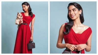 Khushi Kapoor wore a vibrant red dress with a black belt. The back belt had golden accent, and matched her bag. This look channels an evening date look. Fashion enthusiasts can take notes for their date night. (IG/@ khushikapoor) Khushi Kapoor wore a vibrant red dress with a black belt. The back belt had golden accent, and matched her bag. This look channels an evening date look. Fashion enthusiasts can take notes for their date night. (IG/@ khushikapoor)