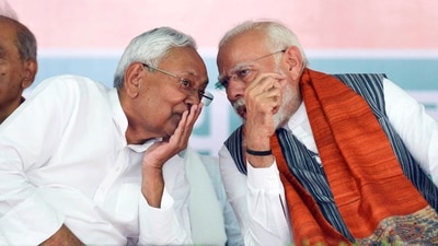 Prime Minister Narendra Modi with Bihar chief minister Nitish Kumar (left). (ANI) Prime Minister Narendra Modi with Bihar chief minister Nitish Kumar (left). (ANI)