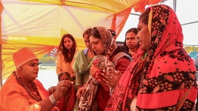 Maha kumbh mela, world's largest religious gathering currently underway in Uttar Pradesh's Prayagraj, has drawn crores of visitors who have taken a dip at the ghats of the town, where rivers Saraswati, Ganga and Yamuna merge to form Sangam. (PTI) Maha kumbh mela, world's largest religious gathering currently underway in Uttar Pradesh's Prayagraj, has drawn crores of visitors who have taken a dip at the ghats of the town, where rivers Saraswati, Ganga and Yamuna merge to form Sangam. (PTI)