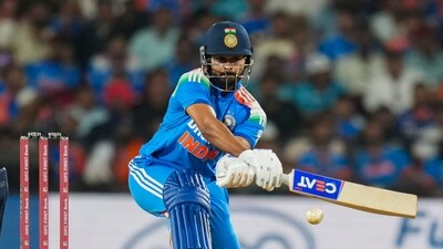 India's Shreyas Iyer plays a shot during the first One Day International (ODI) cricket match between India and England at Vidarbha Cricket Association (VCA) Stadium, in Nagpur, Maharashtra, Thursday, Feb. 6 (PTI) India's Shreyas Iyer plays a shot during the first One Day International (ODI) cricket match between India and England at Vidarbha Cricket Association (VCA) Stadium, in Nagpur, Maharashtra, Thursday, Feb. 6 (PTI)