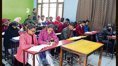 Seminars for primary school teachers began two days ago, with each group undergoing three-day training sessions. (HT Photo) Seminars for primary school teachers began two days ago, with each group undergoing three-day training sessions. (HT Photo)