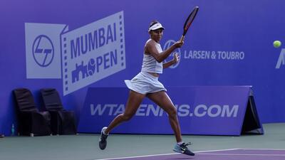 Shrivalli Bhamidipaty picked up an impressive 6-4, 6-0 win over former world No.39 Aleksandra Krunic. (Mumbai Open) Shrivalli Bhamidipaty picked up an impressive 6-4, 6-0 win over former world No.39 Aleksandra Krunic. (Mumbai Open)