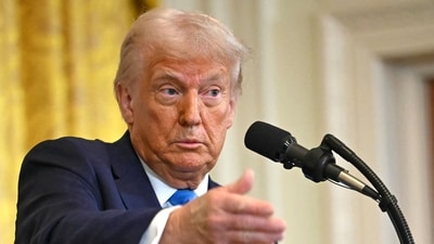 US President Donald Trump speaks during a press conference in the East Room of the White House in Washington, DC, on February 4, 2025. (AFP) US President Donald Trump speaks during a press conference in the East Room of the White House in Washington, DC, on February 4, 2025. (AFP)