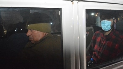 Deportees from Punjab were taken from Amritsar Airport by respective police teams in government vehicles. Upon arrival, they were questioned by several government agencies, including Punjab Police and intelligence agencies, to verify any criminal history. (HT Photo/ Sameer Sehgal) Deportees from Punjab were taken from Amritsar Airport by respective police teams in government vehicles. Upon arrival, they were questioned by several government agencies, including Punjab Police and intelligence agencies, to verify any criminal history. (HT Photo/ Sameer Sehgal)