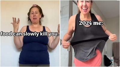 Aimee, a hormone health coach, lost 31 kg in 9 months while juggling PCOS and parenting. Check out her top weight loss tips. (Instagram/@hey.aimee.meier) Aimee, a hormone health coach, lost 31 kg in 9 months while juggling PCOS and parenting. Check out her top weight loss tips. (Instagram/@hey.aimee.meier)