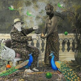 LATITUDE 28; Booth C-06: Artist Waswo X. Waswo’s work, A Visitor To The Court #22