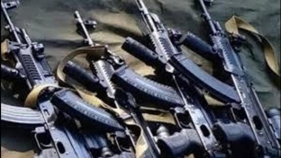 Large quantities of arms and ammunition, including three AK rifles were recovered, said officials. (Representational image)
