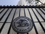 The Reserve Bank of India (RBI) seal on a gate outside the RBI headquarters in Mumbai. The Reserve Bank of India (RBI) seal on a gate outside the RBI headquarters in Mumbai.