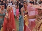 Priyanka Chopra was all smiles as Neelam Upadhaya walked down the aisle. Priyanka Chopra was all smiles as Neelam Upadhaya walked down the aisle.
