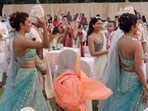 Priyanka Chopra walked her brother Siddharth down the aisle at his wedding. Priyanka Chopra walked her brother Siddharth down the aisle at his wedding.