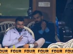 Virat Kohli and Mohammed Shami clapping for Shubman Gill Virat Kohli and Mohammed Shami clapping for Shubman Gill